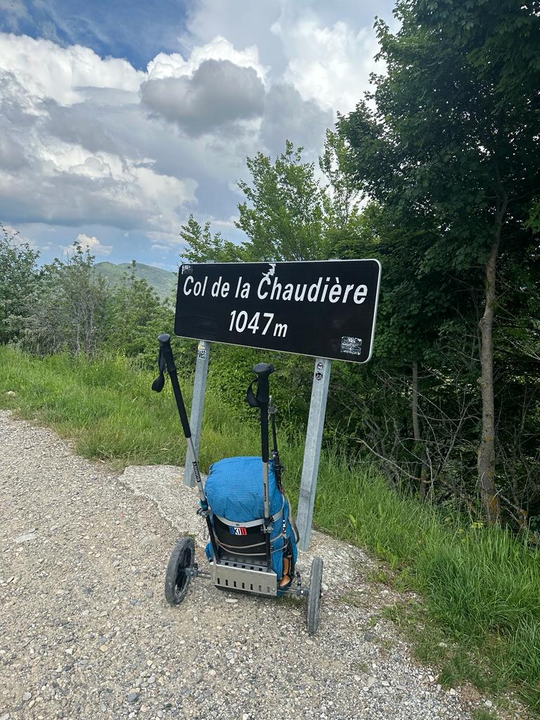 Le chariot en mode « rouler »